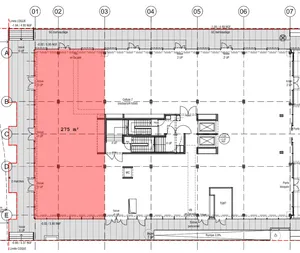 Plan de la cellule du hangar 105